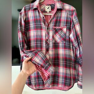 Unisex ‘Quill & Sabre’ Plaid Cotton Flannel for sale!